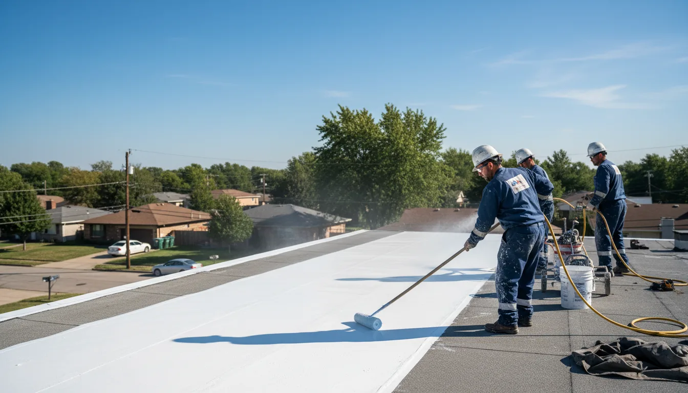 Commercial roof coating in Burgin, KY near me